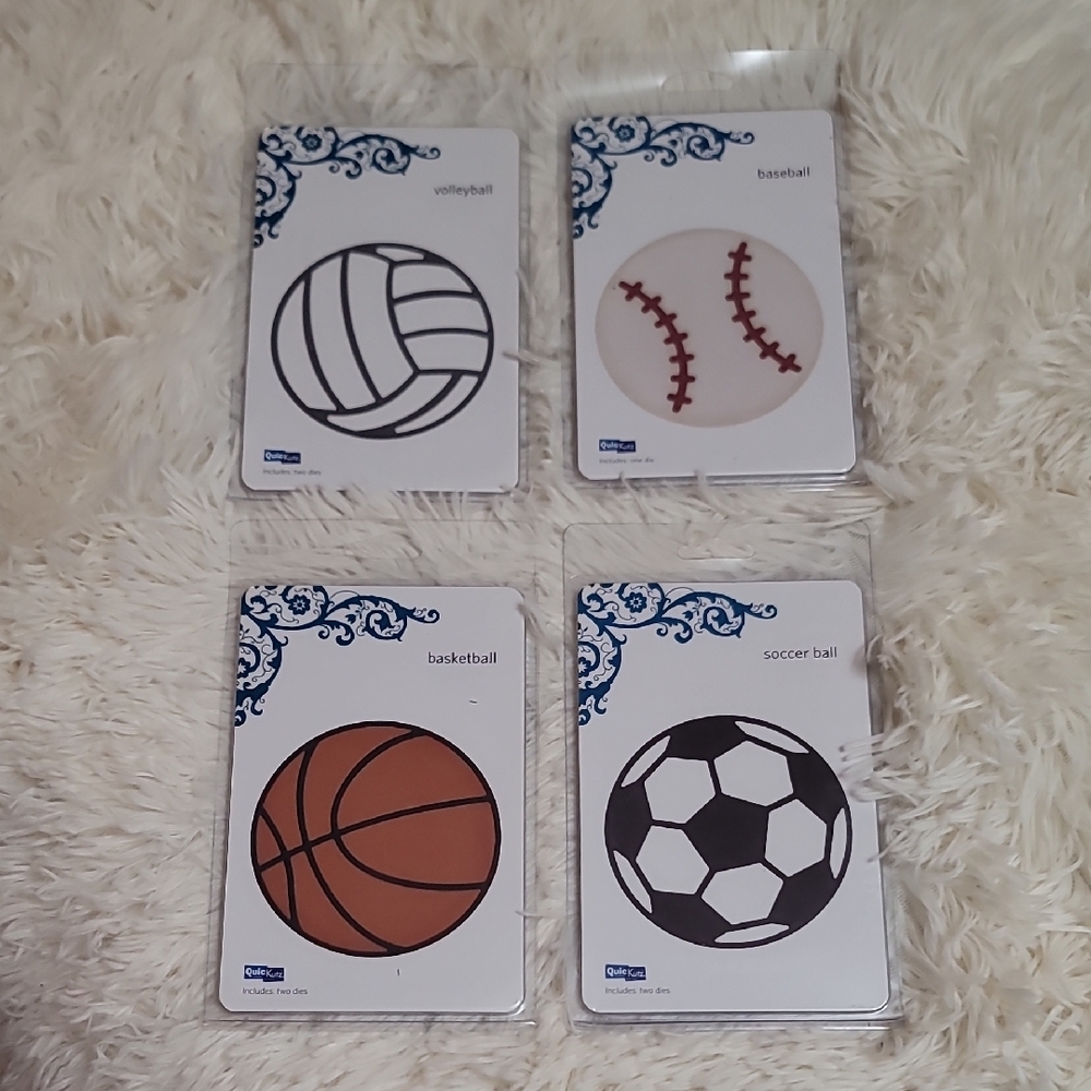 Die Cutting Set of Sports Balls Brand NEW